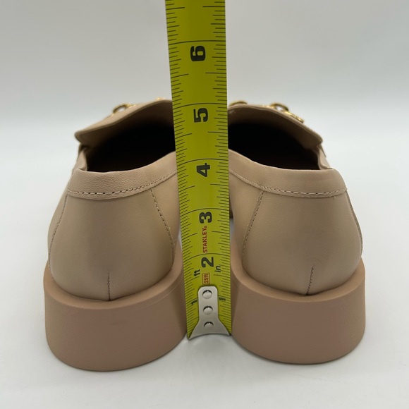 Dolce Vita ERNA Loafers Light Blush Leather Gold Chain Fringe 9.5 New With Box - Picture 8 of 11